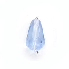 11x7mm Faceted Drop (hole size:1.3mm) - Light Sapphire