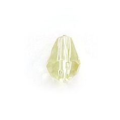 8x6mm Faceted Drop (hole size:1.3mm) - Jonquil