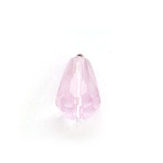 8x6mm Faceted Drop (hole size:1.3mm) - Rosaline