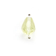 7x5mm Faceted Drop (hole size:1.3mm) - Jonquil