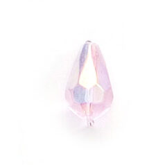 11x7mm Faceted Drop (hole size:1.3mm) - Rosaline AB