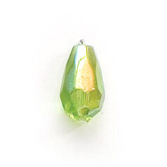 11x7mm Faceted Drop (hole size:1.3mm) - Chartreuse AB