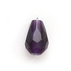 11x7mm Faceted Drop (hole size:1.3mm) - Tanzanite AB