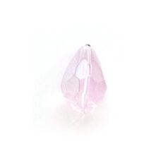 8x6mm Faceted Drop (hole size:1.3mm) - Rosaline AB