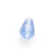 8x6mm Faceted Drop (hole size:1.3mm) - Light Sapphire AB