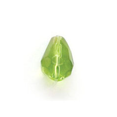 8x6mm Faceted Drop (hole size:1.3mm) - Chartreuse AB