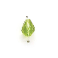 7x5mm Faceted Drop (hole size:1.3mm) - Chartreuse AB