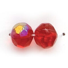 8x10mm Rondelle - Light Siam AB