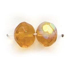 8x10mm Rondelle - Light Topaz AB