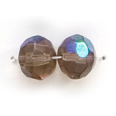 8x10mm Rondelle - Black Diamond AB