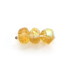 4x6mm Rondelle - Light Topaz AB