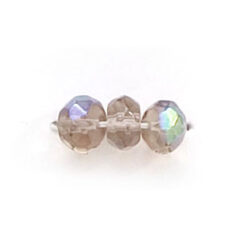 4x6mm Rondelle - Black Diamond AB