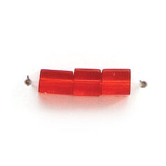 4x4mm Firepolish Cubes (hole size:0.75mm) - Light Siam