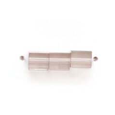 4x4mm Firepolish Cubes (hole size:0.75mm) - Black Diamond