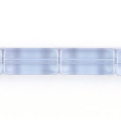 Bead, Polished Pressed Glass, 16x8x8mm rectangle, sold per 16 inch strand (approx 25 beads), Alexandrite (lead free)