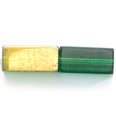 12x6x6mm Rectangle - Emerald AB