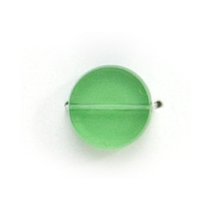 10mm Flat Disc(Thickness:3.5mm/Holesize:1.4mm) - Opal Green
