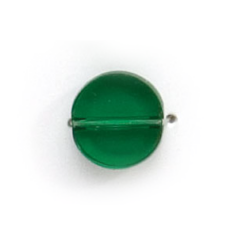 10mm Flat Disc(Thickness:3.5mm/Holesize:1.4mm) - Emerald