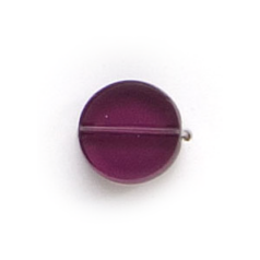 10mm Flat Disc(Thickness:3.5mm/Holesize:1.4mm) - Dark Amethyst