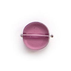 10mm Flat Disc(Thickness:3.5mm/Holesize:1.4mm) - Light Amethyst