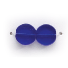 8mm Flat Disc(Thickness:3mm/Holesize:1.4mm) - Cobalt Blue