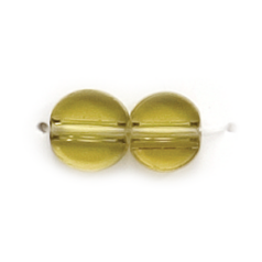 8mm Flat Disc(Thickness:3mm/Holesize:1.4mm) - Olive