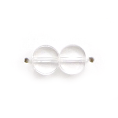 6mm Flat Disc(Thickness:3mm/Holesize:1.4mm) - Crystal