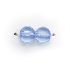 6mm Flat Disc(Thickness:3mm/Holesize:1.4mm) -Light Sapphire