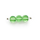 4mm Flat Disc (Thickness:1.9mm/ Holesize: 1.3mm) - Peridot
