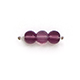 4mm Flat Disc (Thickness:1.9mm/ Holesize: 1.3mm) - Dark Amethyst