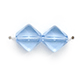 8x8mm Flat Diamond (thickness:2.8mm/ holesize:1.2mm) - Light Sapphire