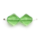 8x8mm Flat Diamond (thickness:2.8mm/ holesize:1.2mm) - Peridot