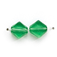 8x8mm Flat Diamond (thickness:2.8mm/ holesize:1.2mm) - Light Emerald