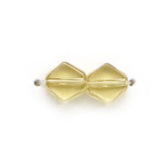 6x6mm Flat Diamond (thickness:2.25mm/holesize:0.9mm) - Olive