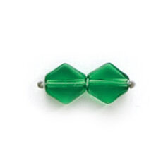 6x6mm Flat Diamond (thickness:2.25mm/holesize:0.9mm) - Emerald