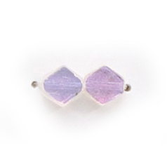 6x6mm Flat Diamond (thickness:2.25mm/holesize:0.9mm) - Crystal AB