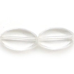 13x8mm Flat Oval(thickness:3mm/ hole size: 1.2mm) - Crystal