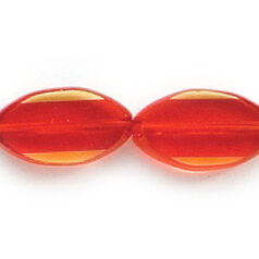 13x8mm Flat Oval(thickness:3mm/ hole size: 1.2mm) - Light Siam