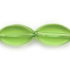 13x8mm Flat Oval(thickness:3mm/ hole size: 1.2mm) - Peridot