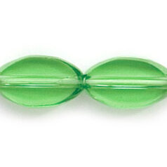 13x8mm Flat Oval(thickness:3mm/ hole size: 1.2mm) - Light Emerald