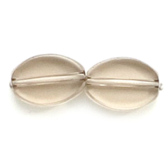 11x8mm flat oval(thickness:3mm, hole size:1.2mm) - Grey