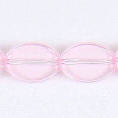 11x8mm flat oval(thickness:3mm, hole size:1.2mm) - Light Pink
