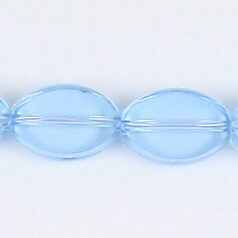 11x8mm flat oval(thickness:3mm, hole size:1.2mm) - Blue