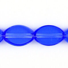 11x8mm flat oval(thickness:3mm, hole size:1.2mm) - Dark Blue