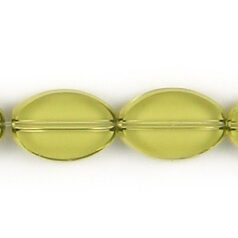 11x8mm flat oval(thickness:3mm, hole size:1.2mm) - Olive
