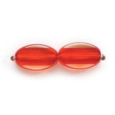 9x6mm Flat Oval (thickness:2mm/hole size:1.2mm) - Light Siam