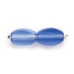 9x6mm Flat Oval (thickness:2mm/hole size:1.2mm) - Sapphire