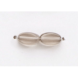 7x4mm Flat Oval (thickness:2mm/ hole size:1.4mm) - Black Diamond
