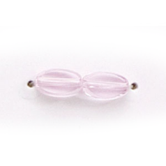7x4mm Flat Oval (thickness:2mm/ hole size:1.4mm) - Rosaline
