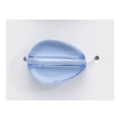 12x9mm Flat Drop(thickness:3mm/ hole size:1.9mm) - CrystalLight Sapphire